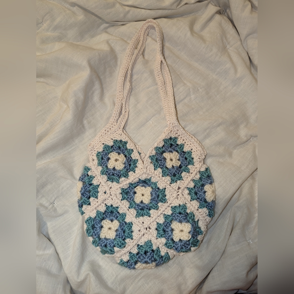 Handmade Granny Square Crochet Bag